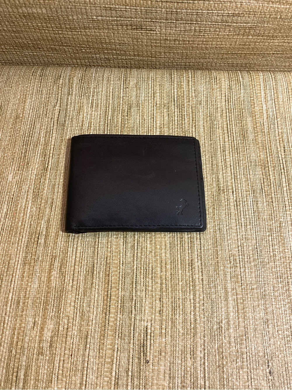 Classic Men's Black Leather Bifold Wallet